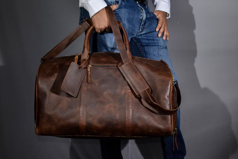 Leather Duffel Bag